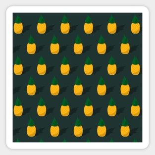 TROPICAL PINEAPPLE FRUIT PATTERN Sticker